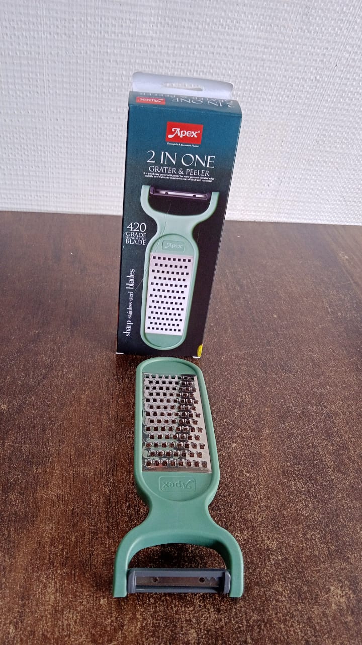 Apex 2-in-1 Vegetable Grater & Peeler Combo Tool signaturekarts