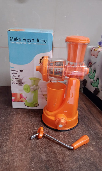Manual Fruit Vegetable Juicer with Juice Cup and Waste Collector Signature Kart
