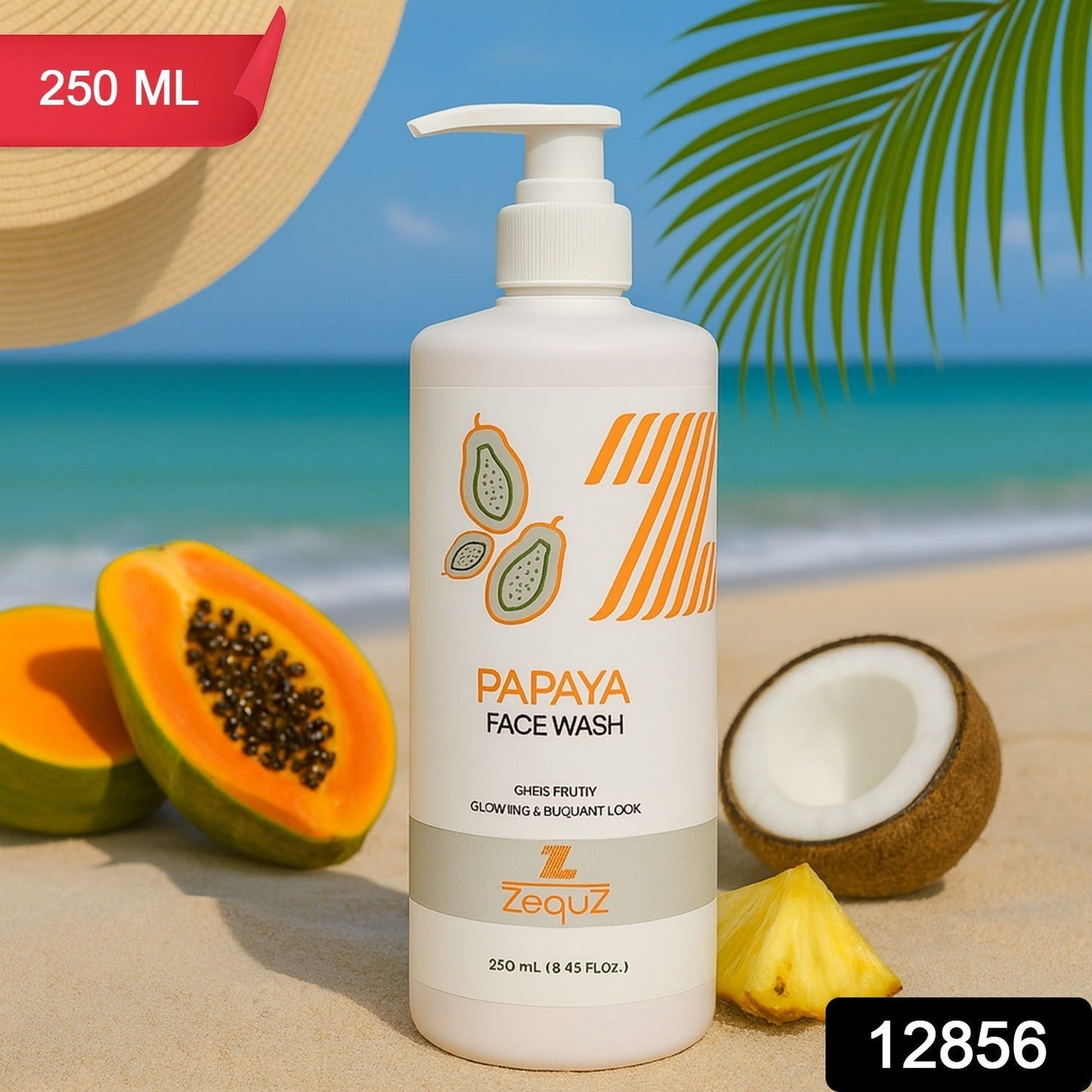 Zequz Papaya Face Wash - (1 Pc / 250 ML) signaturekarts