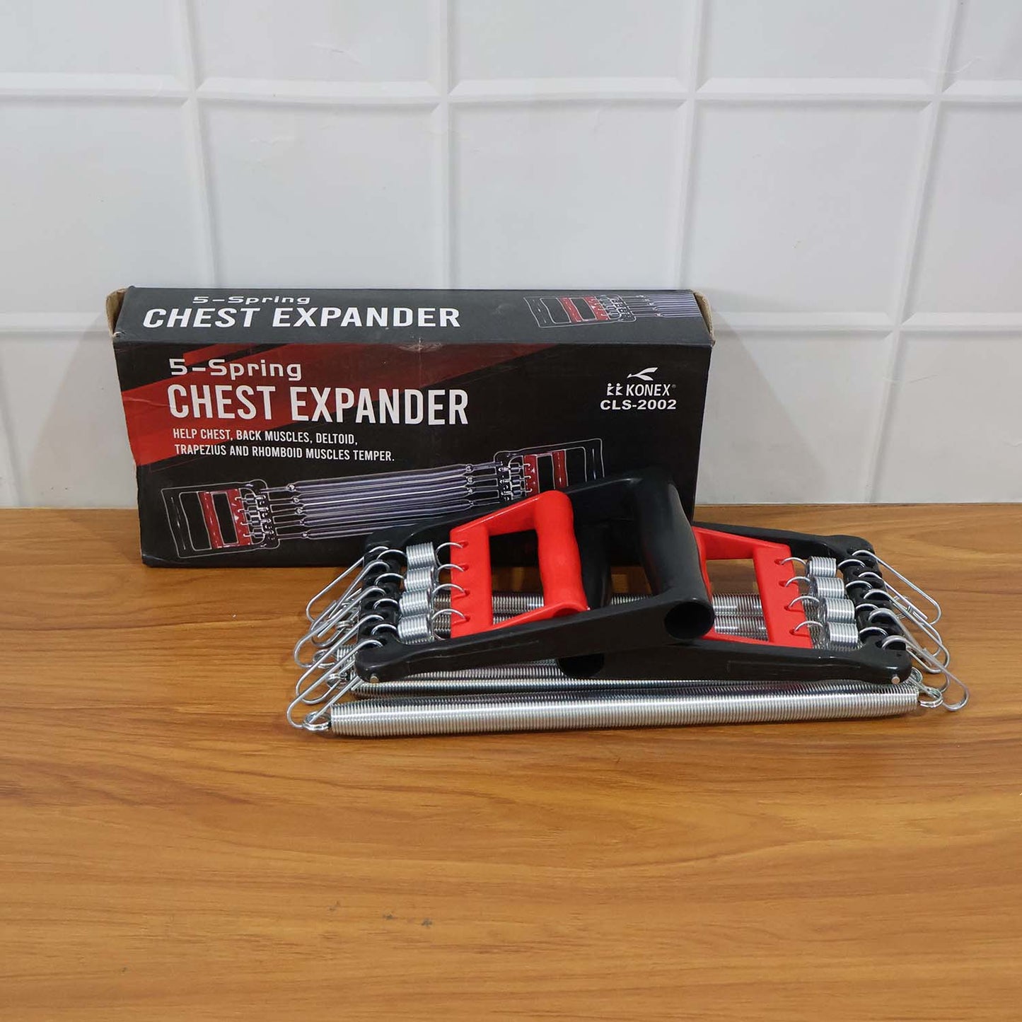 5-Spring Chest Expander for Home Workout signaturekarts