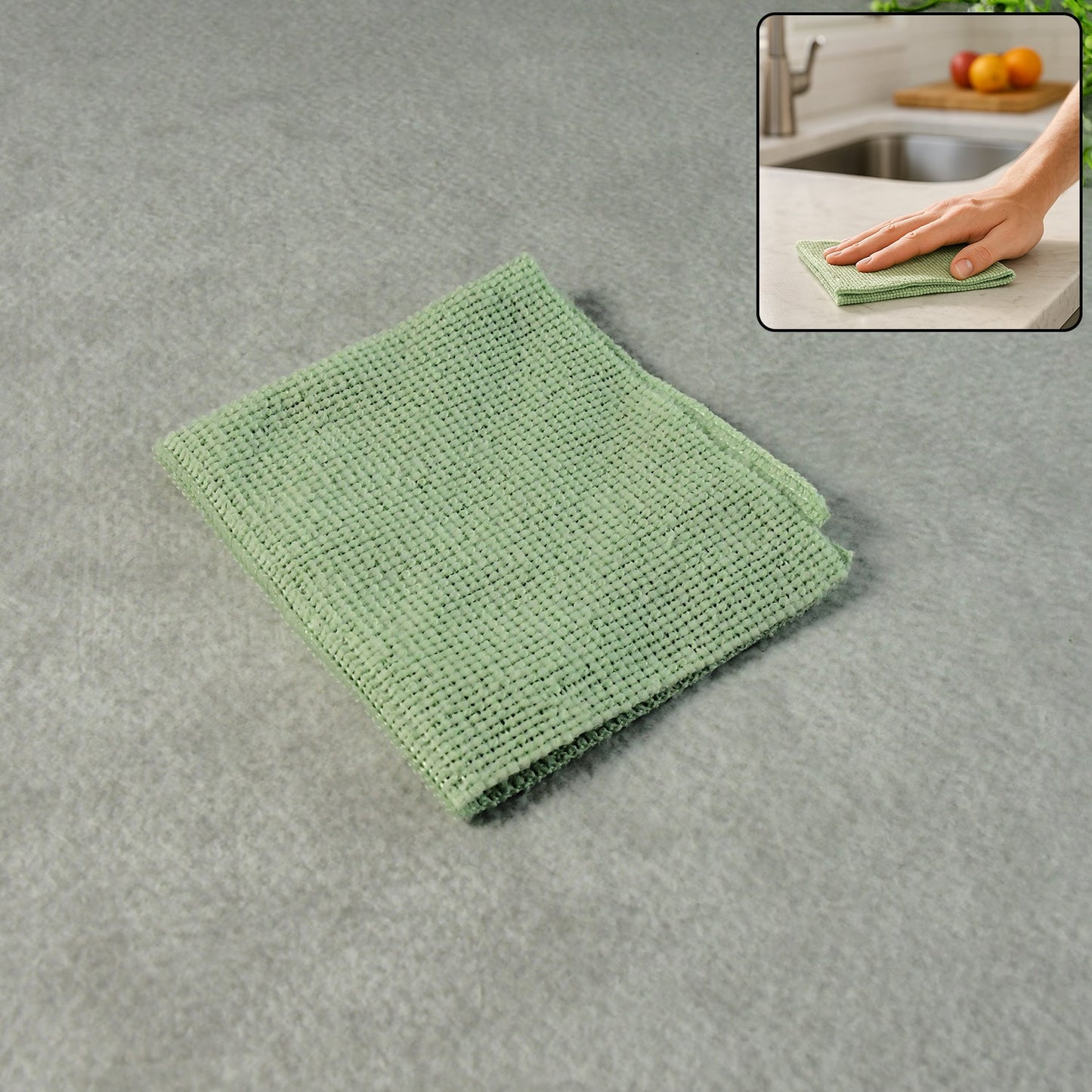 Multipurpose Microfiber Cleaning Cloth - (20x20cm / 1 Pc) signaturekarts