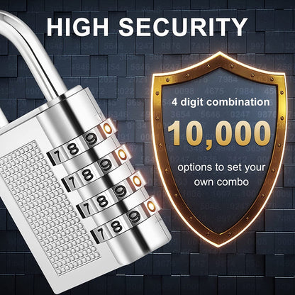 Heavy-Duty 4-Digit Resettable Combination Padlock (1 Pc) The Morsignaturekarts