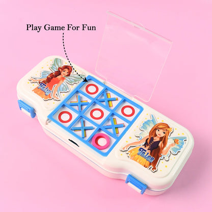 Kids Pencil Box with Built-in Tic Tac Toe Game Signature Kart