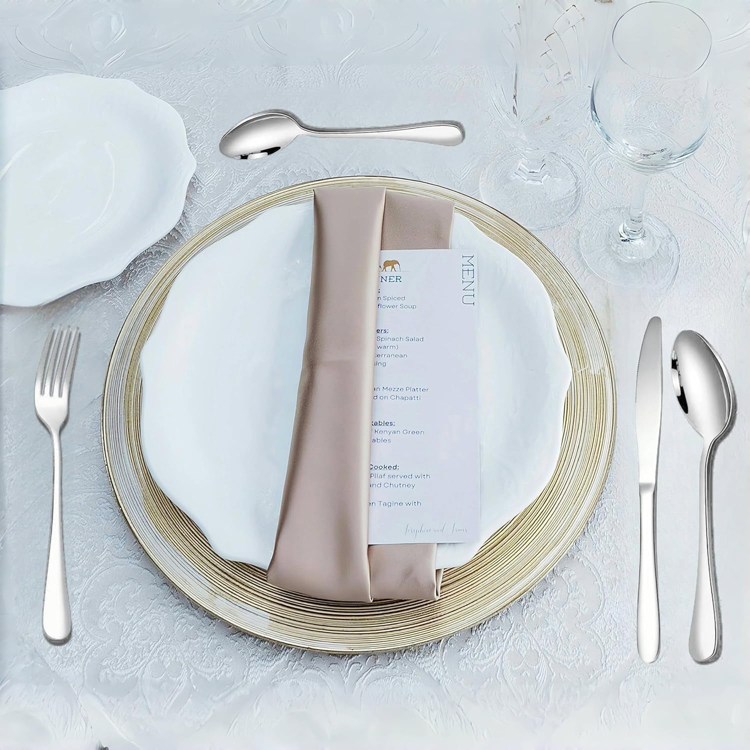 Premium Stainless Steel Polished Cutlery Set (24 Pc) signaturekarts