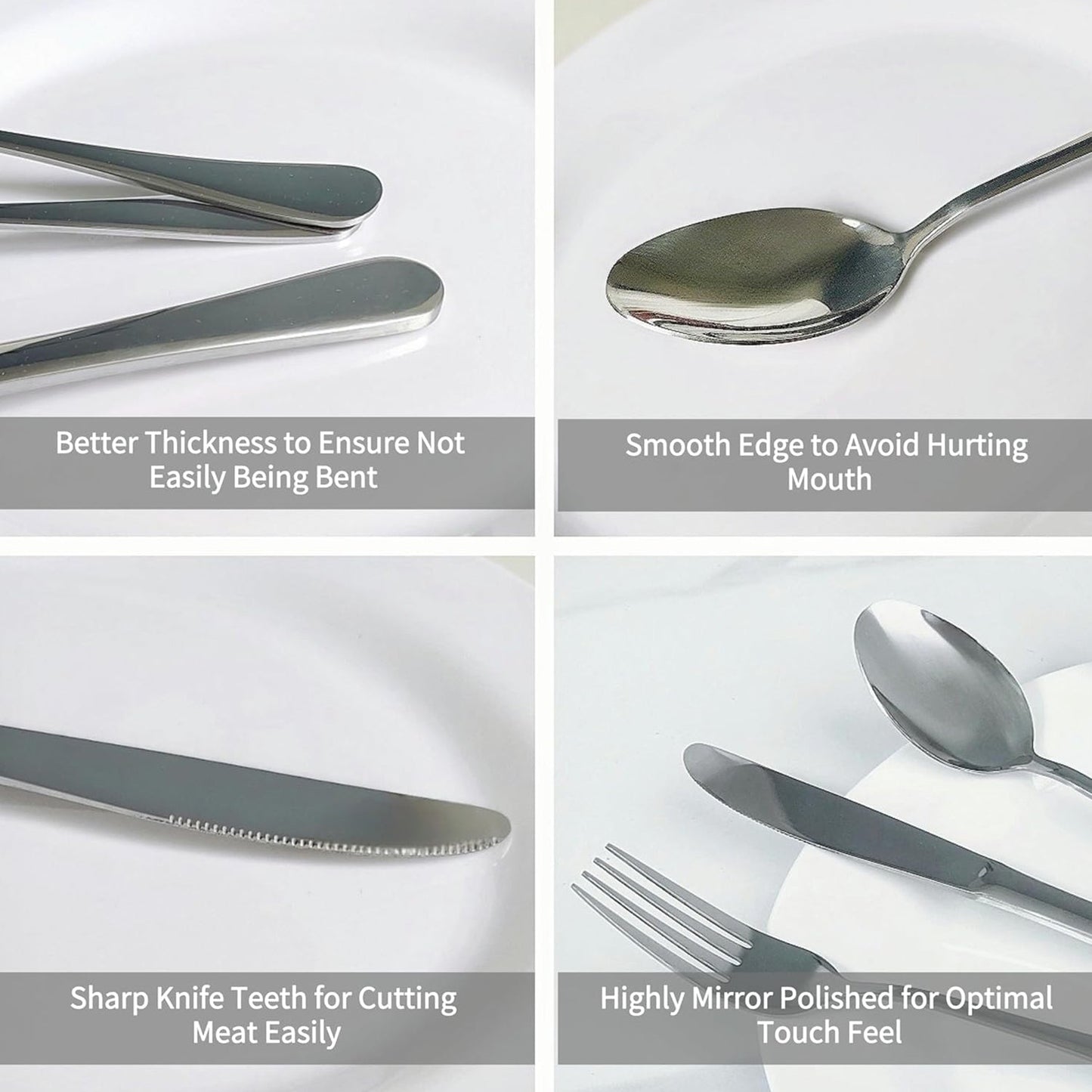 Premium Stainless Steel Polished Cutlery Set (24 Pc) signaturekarts