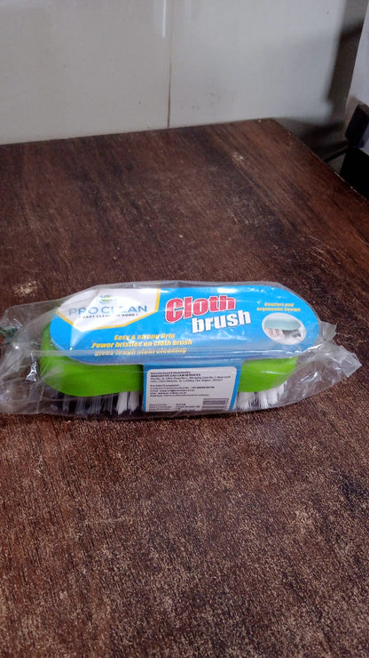 Pro Clean Multi-Purpose Cloth Washing Brush with Plastic Handle (1 Pc) Signature kart
