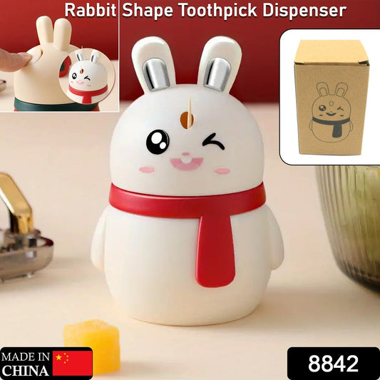 Rabbit Shape Toothpick Dispenser Pressing Small Size Accessory Durable Red | Home & Garden | Kitchen, Dining & Bar | Kitchen Storage & Organization | Racks & Holders Dining Room Table Decoration (1 Pc ) signaturekarts