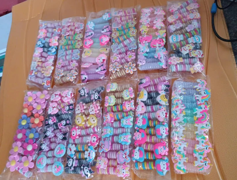 Spiral Hair Braiding Clips for Kids (12 Pc /  Mix Design) Signature Kart