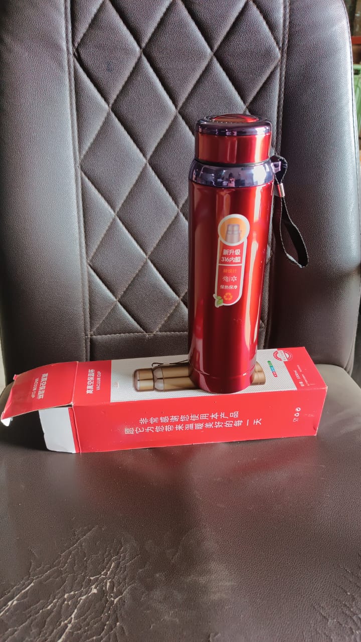 Vacuum Insulated Stainless Steel Bottle, Double (Approx 1000 ML / 1 Pc / Mix Color) Signaturekarts