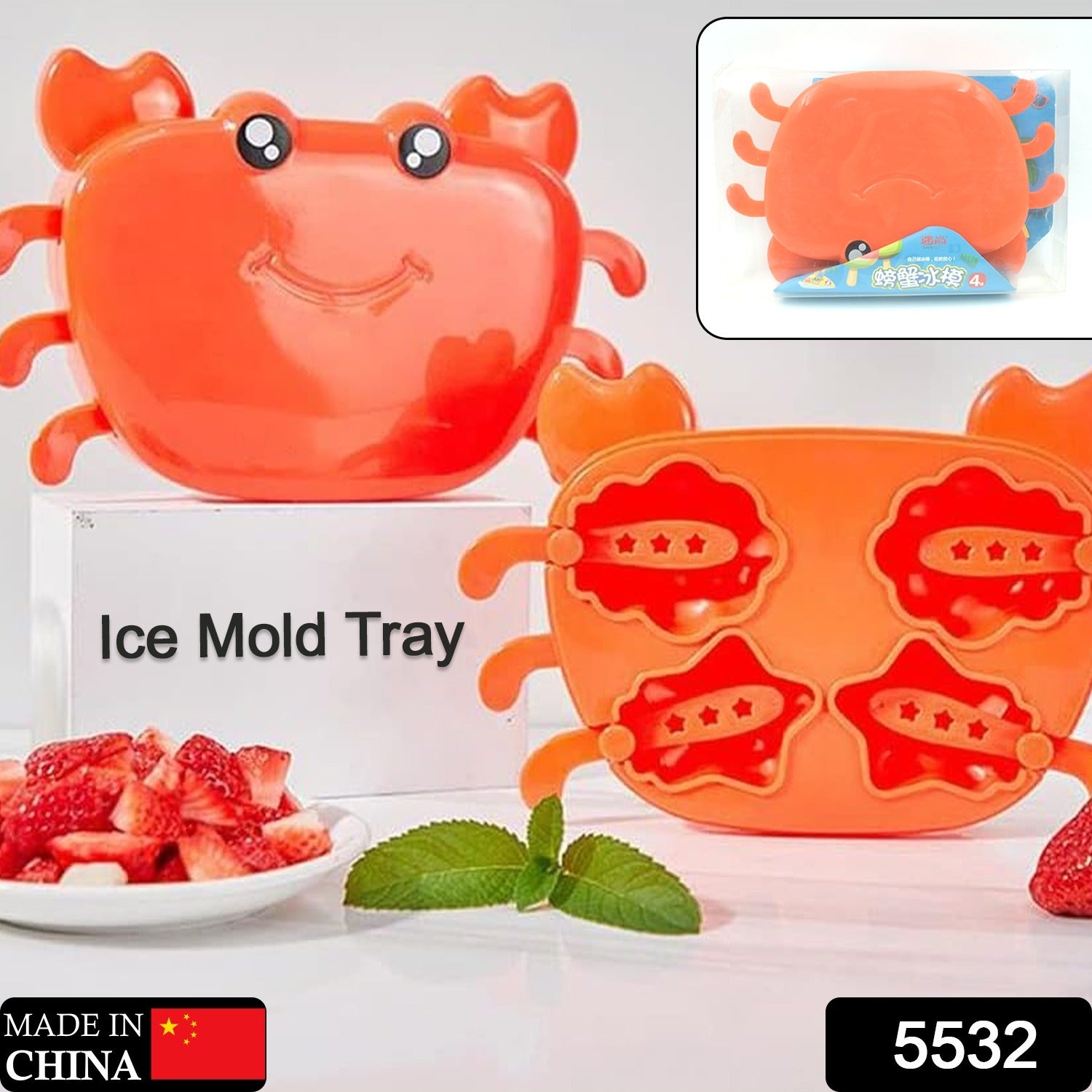 Crab Ice Mold – Silicone Ice Cream & sicle Mold for Kids (1 Pc) Signaturekarts