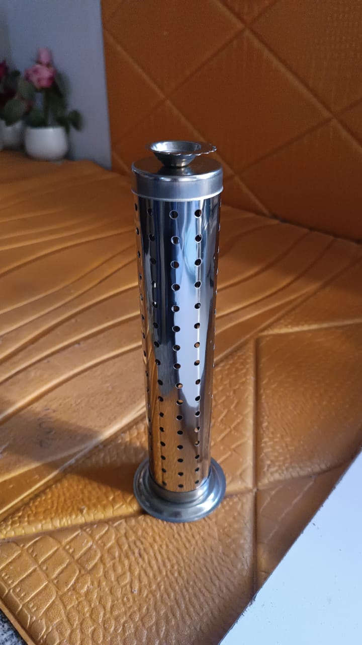 Stainless Steel Agarbatti Stand for Puja (1 Pc) Signature kart