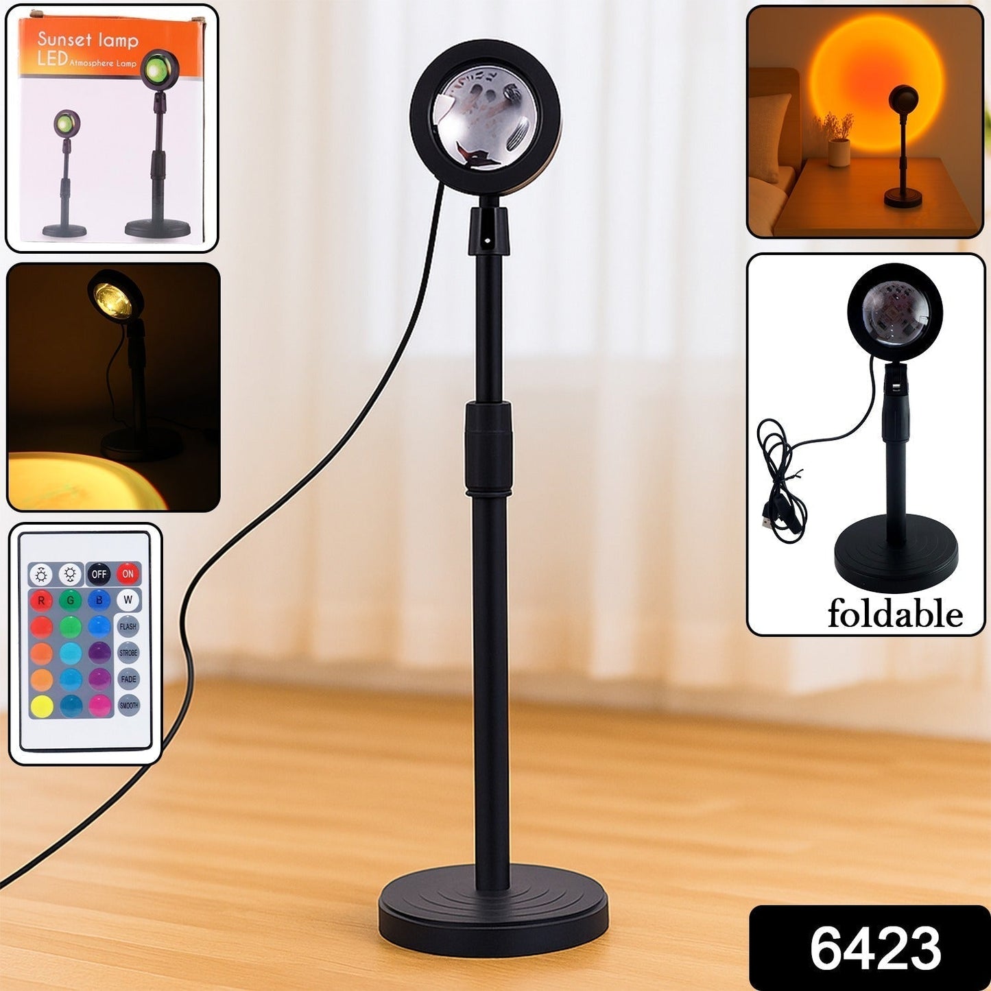 Multi Colors Sunset Lamp, Sunset Projection Lamp LED Night Lights Your Brand