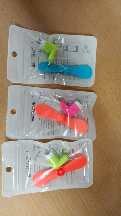 Mini USB Fan – Instant Cooling Handy Fan for Anytime Use (Micro Port) Your Brand