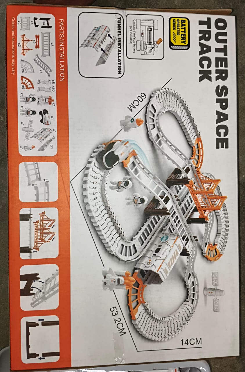 Outer Space Race Track Set for Kids Toys (1 Set) signaturekarts