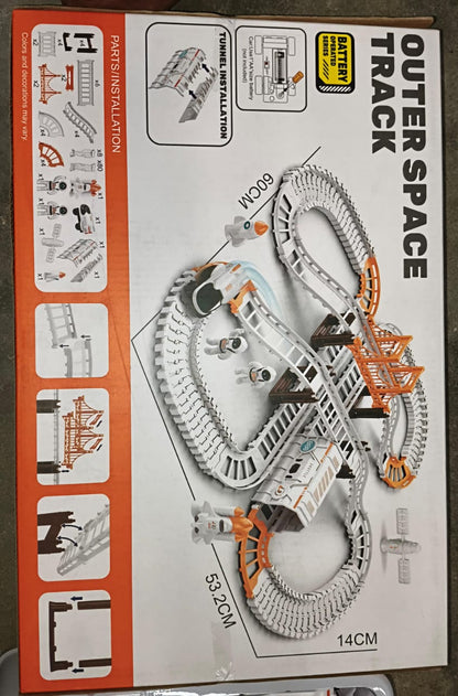 Outer Space Race Track Set for Kids Toys (1 Set) signaturekarts