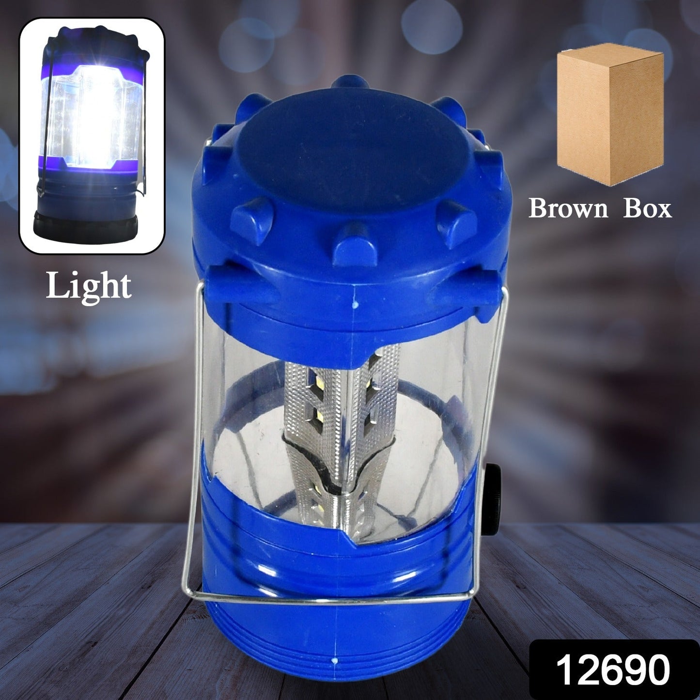 Portable Waterproof Camping Lantern for Hiking & Fishing (Battery Not Included) signaturekarts