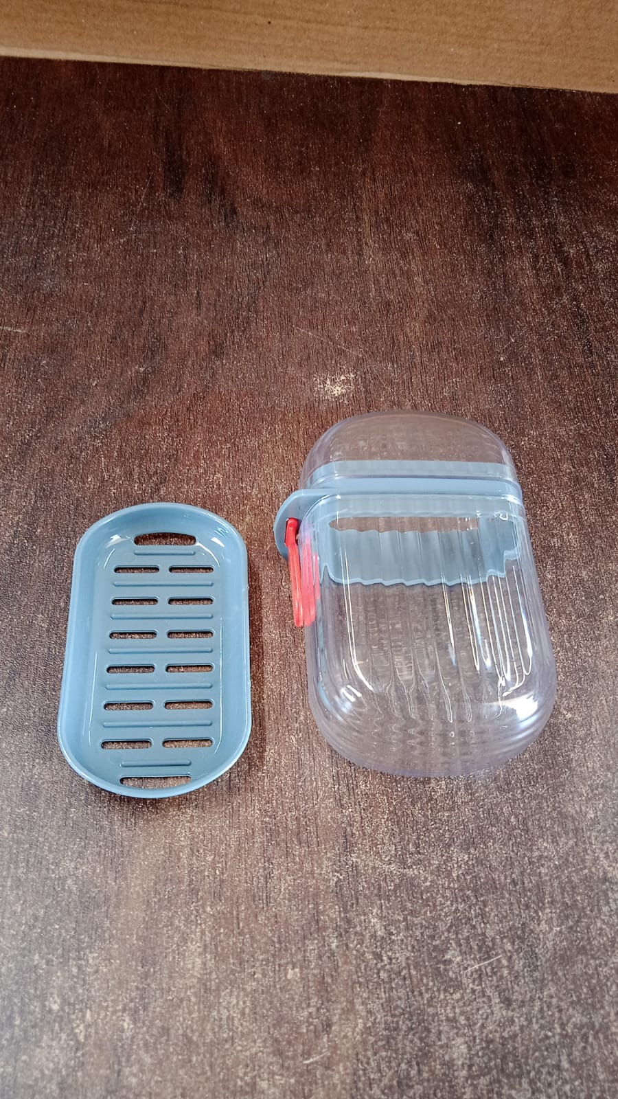 Multipurpose Soap Box Holder with Transparent Dust-Proof Lid ,Sabudani (1 Pc) Signature kart