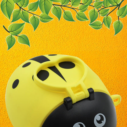 Cute Plastic Bug Shape Water Bottle with adjustable shoulder strap, 4 wheel &  Straw, portable drinking cup Water Bottle For Kids | Water Bottle | Return Gift For Kids | Water Bottle With Straw | School Kinds Water Bottle (1 Pc) signaturekarts