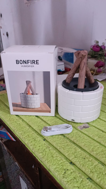 Bonfire Shaped Diffuser Essential Oil Diffuser Multi Function Flame Oil (1 Pc) Signaturekarts