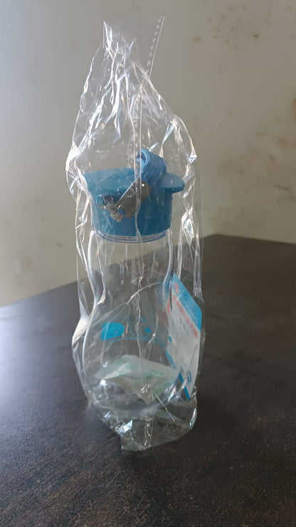 Transparent Travel Portable Water Bottle with Carry Straps (280 ML / 1 Pc) Signaturekarts
