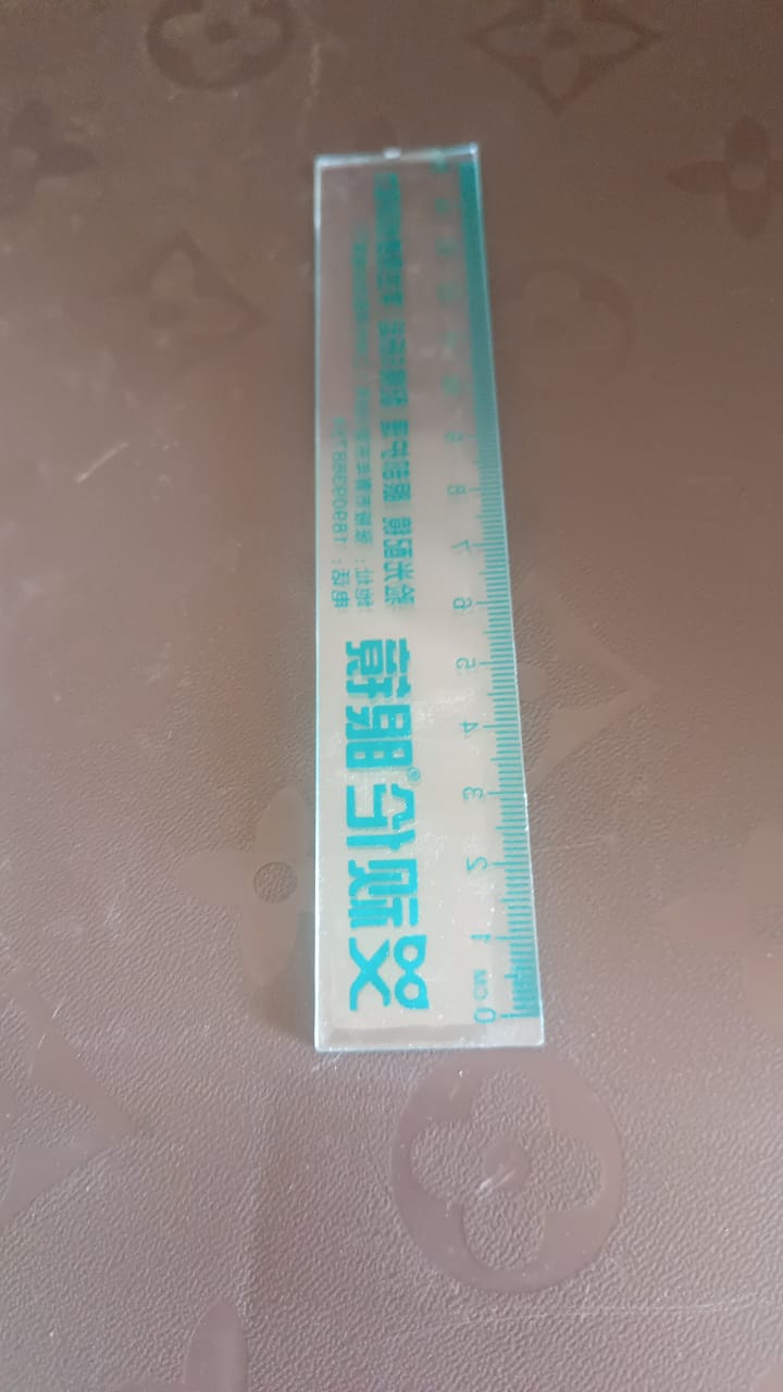 Premium Transparent Plastic Scale 15cm (1 Pc) Signature kart