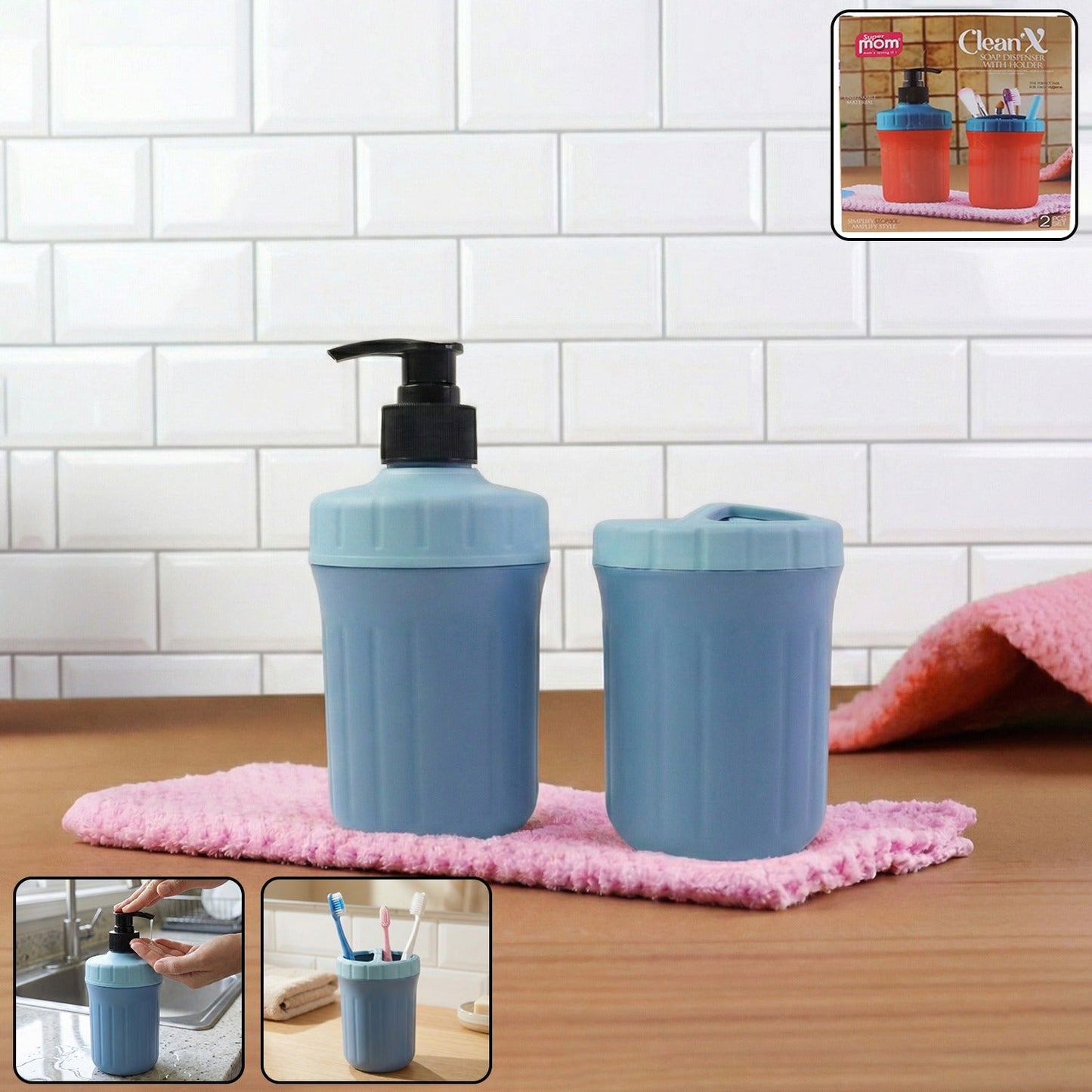 Multipurpose Soap Dispenser with Utility Holder (1 Set) The Morsignaturekarts