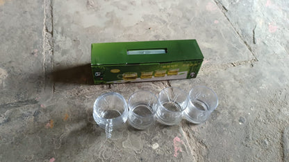 Glass 3 Pc Mug & 1 Pc Cup Set, Water glass (4 Pcs Set) Signaturekarts