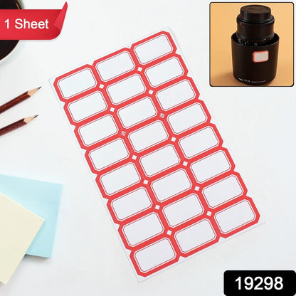 Multipurpose Writable Blank Label Sticker Sheets (1 Sheet) Signature kart
