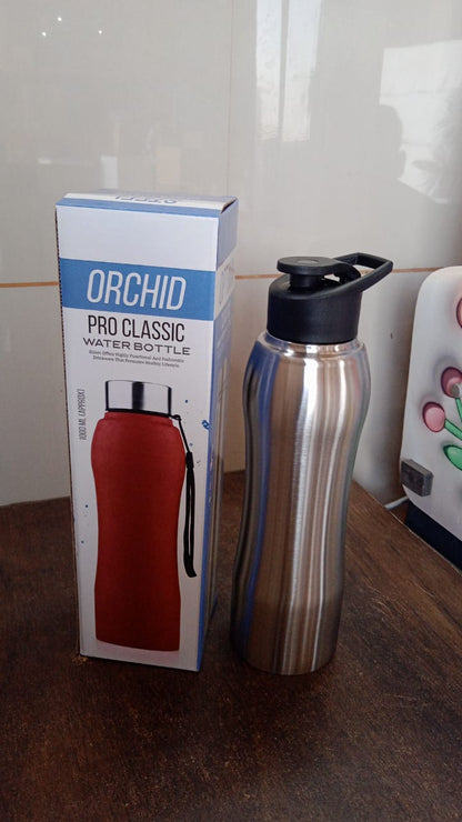 Stainless Steel Double Wall Vacuum-Insulated Drink Water Bottle (1000 ML Approx) Signature kart