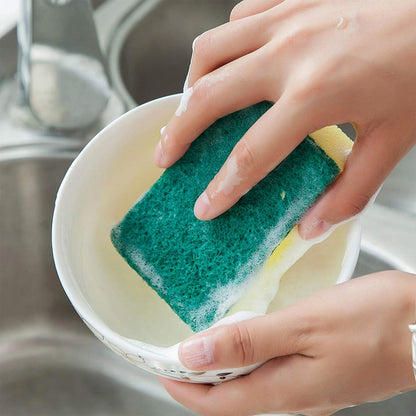 2-in-1 Multi-Purpose Scrub Sponge – Wear Resistant Dish & Furniture Cleaner (1 Pc) signaturekarts