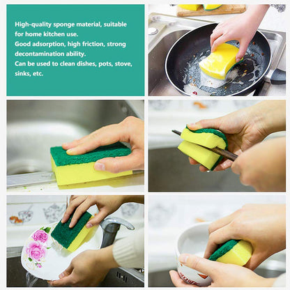 2-in-1 Multi-Purpose Scrub Sponge – Wear Resistant Dish & Furniture Cleaner (1 Pc) signaturekarts