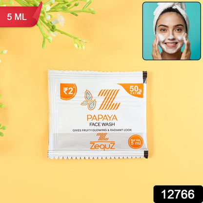 Zequz Papaya Face Wash Sachet (5 ML / 1 Pc) The Morsignaturekarts