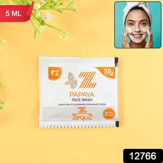 Zequz Papaya Face Wash Sachet (5 ML / 1 Pc) The Morsignaturekarts
