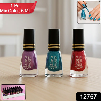 Blush Metallic Mini Nail Polish (Mix Color / 6 ML / 1 Pc) The Morsignaturekarts