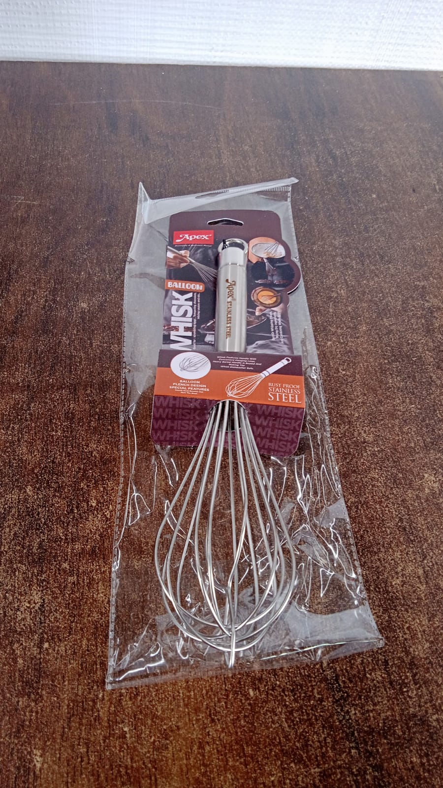 Apex Stainless Steel Medium Hand Whisk (1 Pc) signaturekarts