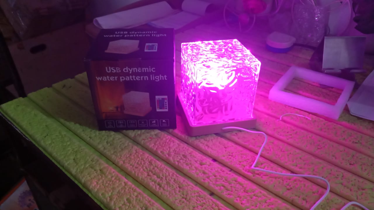 Ocean Wave Projector Lamp – 3D Water Wave LED Night Light with Remote Signaturekarts