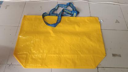 Plastic Eco-Friendly Large Shopping Tote Bag 62x44cm (Mixcolor & 1 Pc) Signature Kart