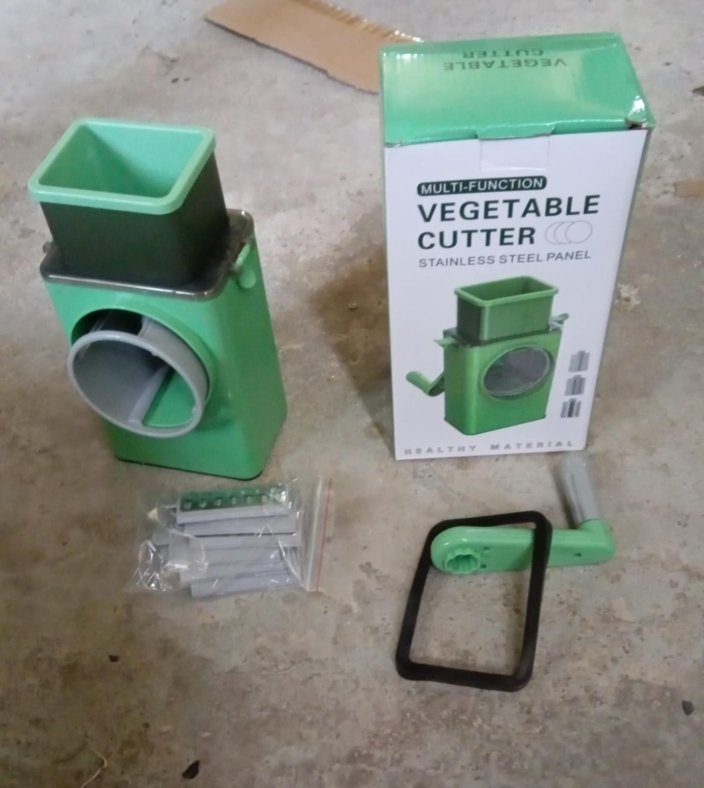 Stainless Steel Vegetable Chopper with 6 Blades - Kitchen Mandoline Slicer signaturekarts