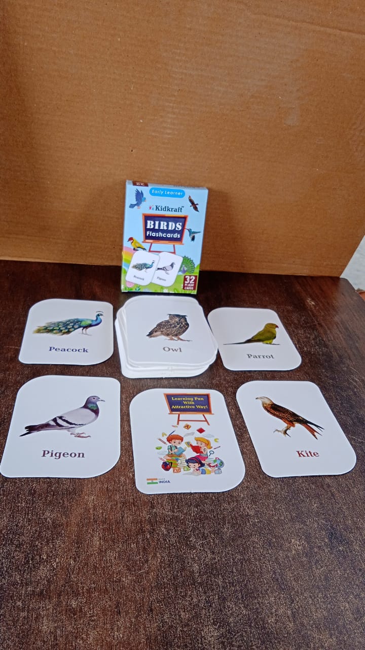 KidKraft Early Learner Educational Flashcards – 32 Birds Signature kart