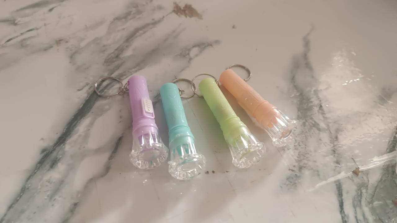 Mini LED Flashlight Keychain Torch (Mix Color & 1 Pc) Signature Kart