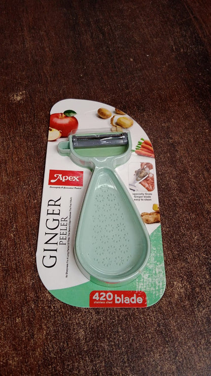 Apex Multipurpose Ginger Peeler with Stainless Steel Dual Blade Signature kart
