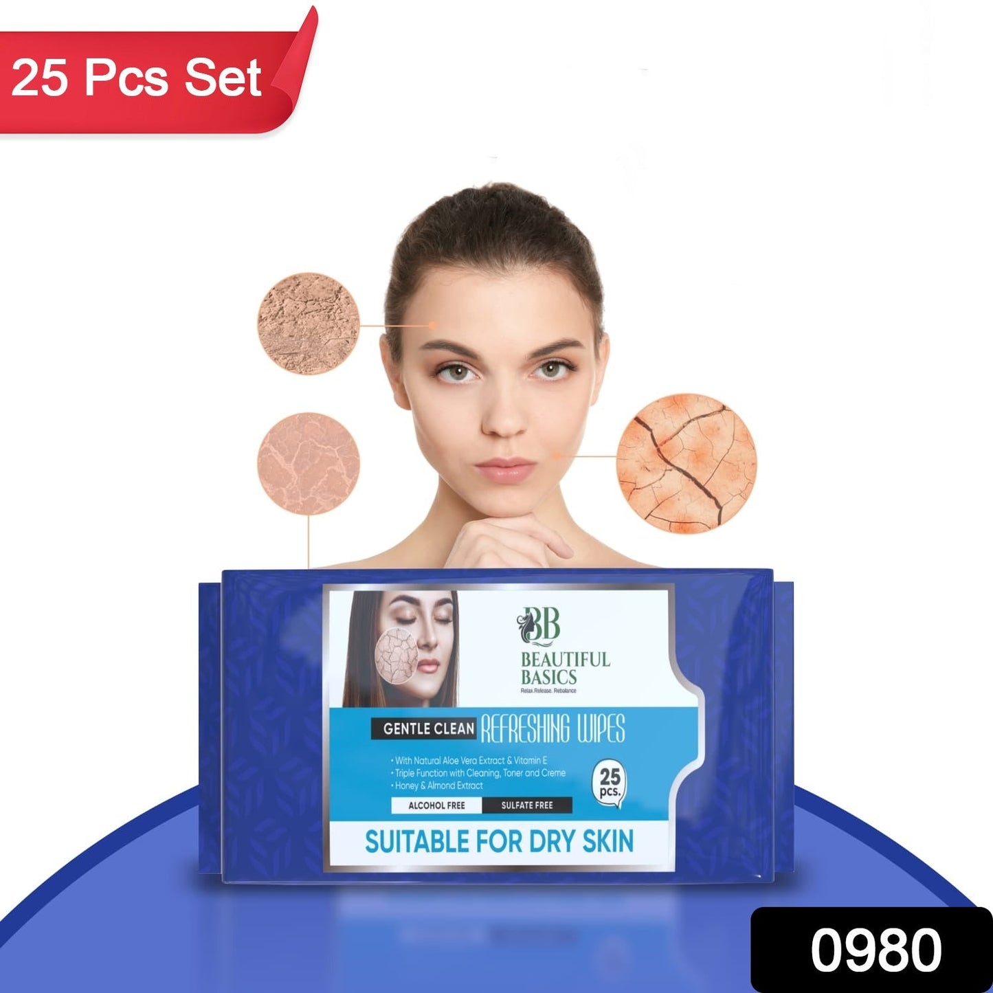 Refreshing Alcohol-Free Wet Wipes – Facial & Body Wipes (25 Pc) signaturekarts
