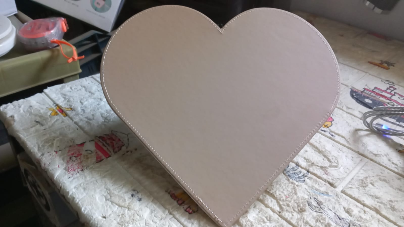 Heart Shape Board For Art and Thick Pad of Heart Shape for Art signaturekarts