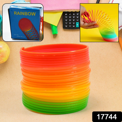 Rainbow Slinky Spring Toy – Compact Fun Toy for Kids & Adults, Gift-Friendly signaturekarts
