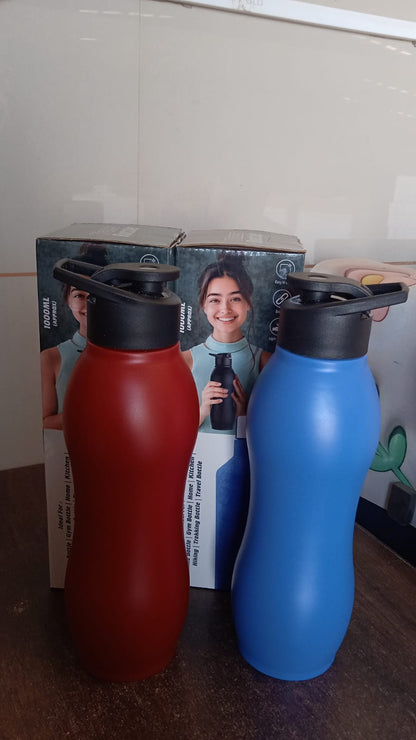 Stainless Steel Water Bottle (1000ML / Mix Colour / 1 Pc / Matte) Signature kart