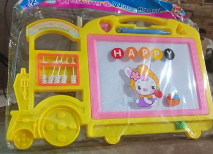 Bus Shape Drawing & Writing Slate Board for Kids (1 pc / 32 × 21 Cm) signaturekarts