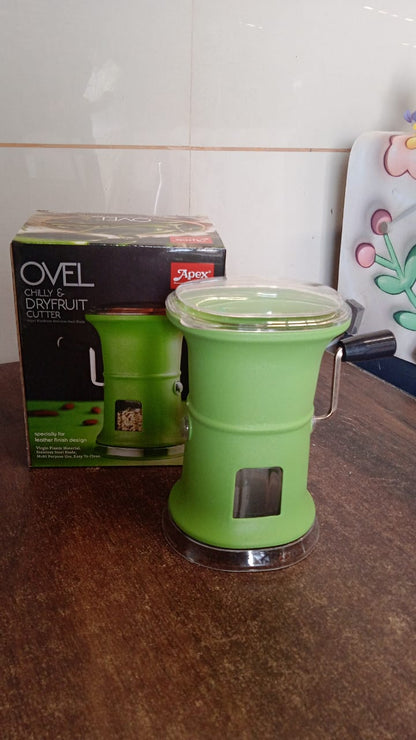 Apex Ovel Manual Chilly & Dry Fruit Cutter Grinder Signature kart