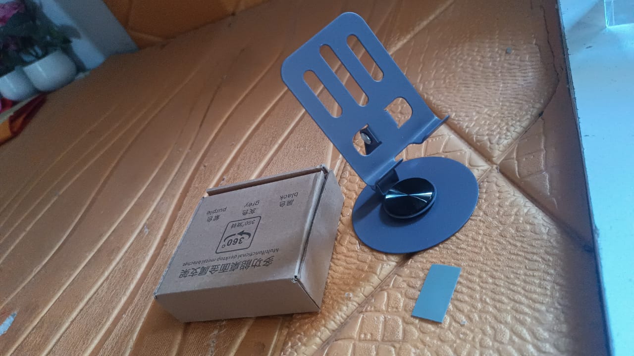 Foldable Metal Mobile Stand  (1 Pc) Signature kart