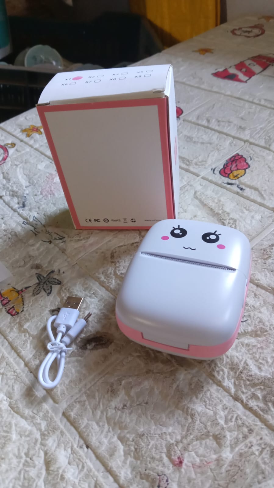 Pocket Mini Bluetooth Thermal Printer Wireless Smart Printer for Photos (Includes 1 Roll Paper) Signaturekarts