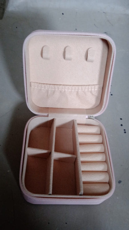 Mini PU Leather jewellery Box for Travel & Storage signaturekarts